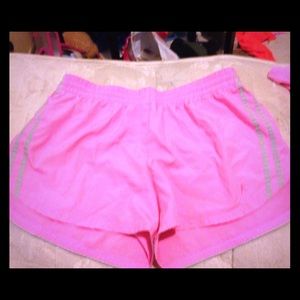 Pink sport shorts